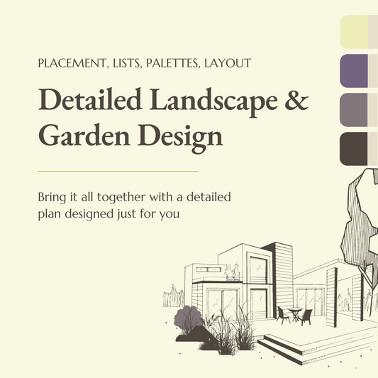 Detailed landscape & garden design